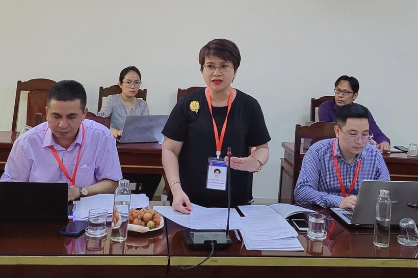 PGS.TS Nguyễn Thu Thủy, Vụ trưởng Vụ Giáo dục Đại học, Bộ GD&ĐT đánh giá cao những nỗ lực của tỉnh Quảng Bình trong công tác chuẩn bị kỳ thi.