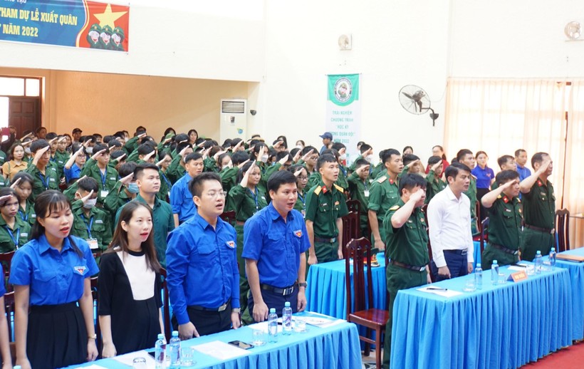 Quảng Bình: 130 chiến sĩ nhí xuất quân “Học kỳ quân đội” ảnh 1