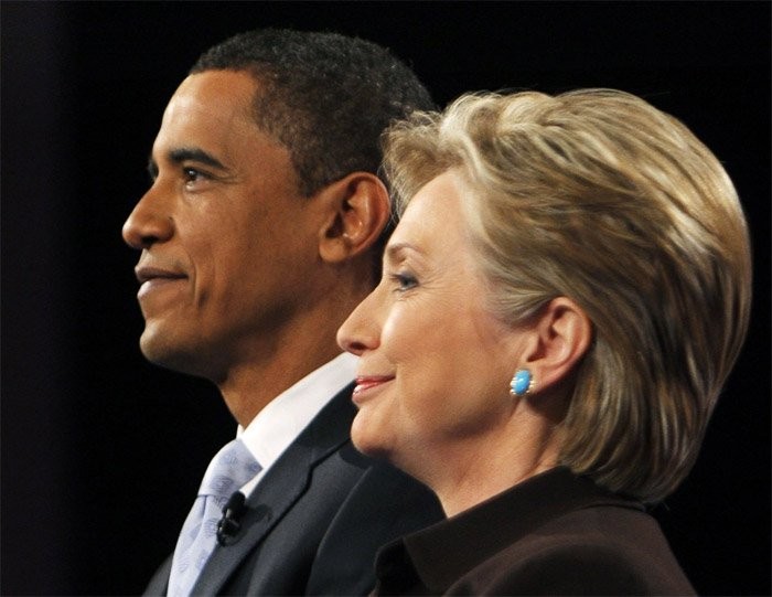Những hình ảnh thân mật giữa Hillary và Obama