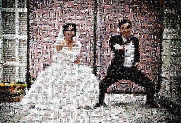 Ý tưởng độc đáo: Ảnh cưới ghép từ 800 bức ảnh