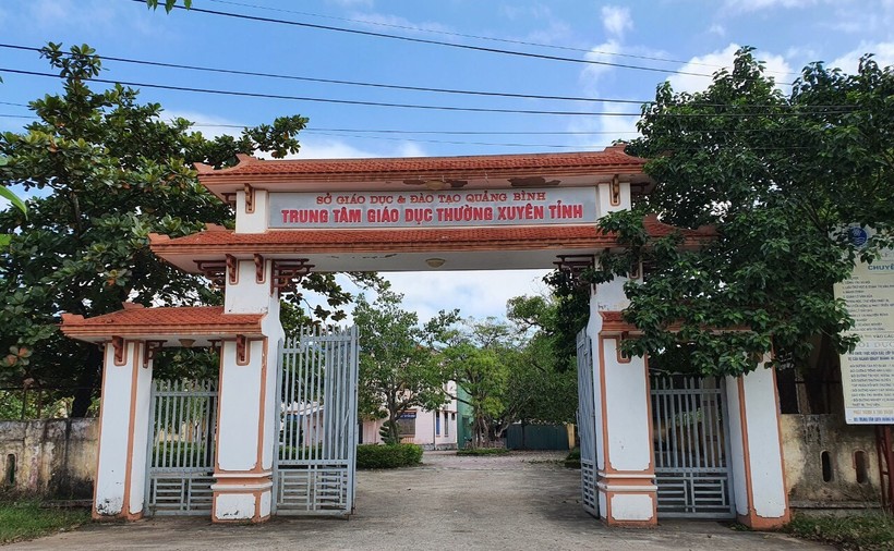 Trung tâm Giáo dục thường xuyên tỉnh Quảng Bình.