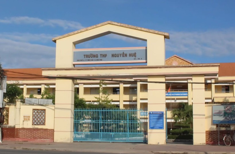 Trường THPT Nguyễn Huệ  huyện Bến Cầu, tỉnh Tây Ninh (Ảnh:IT)