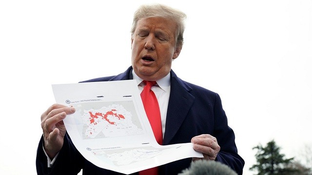 TT Mỹ Donald Trump đưa ra tấm bản đồ về sự thất bại của IS
