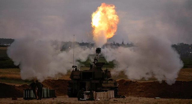 Pháo bắn gần biên giới Israel và Gaza.