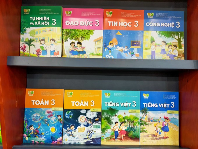Sách giáo khoa lớp 3 mới do Nhà xuất bản Giáo dục Việt Nam phát hành. Ảnh: NXBGDVN