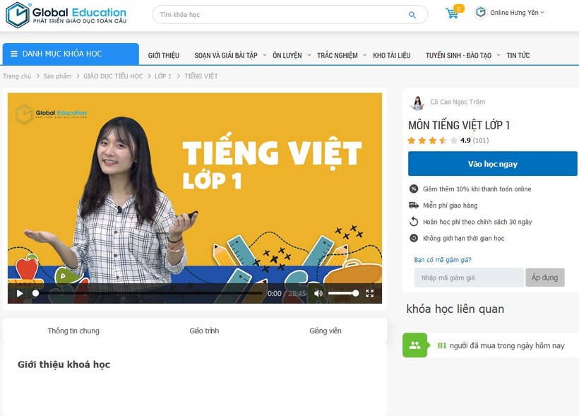 Hưng Yên: Miễn phí học online trong thời gian phòng, chống dịch bệnh Covid-19