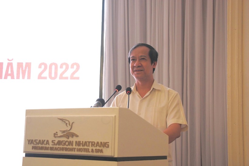 Bộ trưởng Bộ GD&ĐT Nguyễn Kim Sơn phát biểu khai mạc Hội nghị.