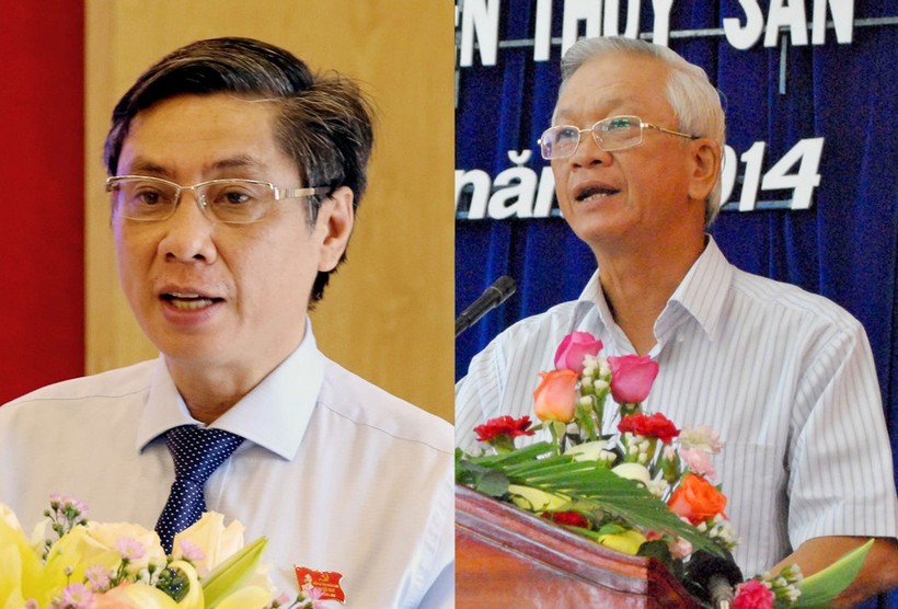 2 nguyên Chủ tịch UBND tỉnh Khánh Hoà Lê Đức Vinh (trái) và Nguyễn Chiến Thắng. Ảnh: An Bình.