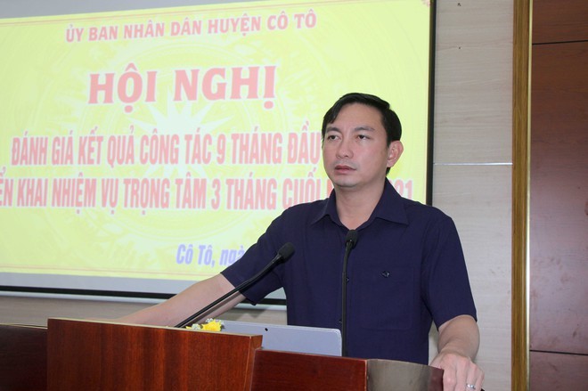 Chủ tịch UBND huyện Cô Tô - Lê Hùng Sơn.