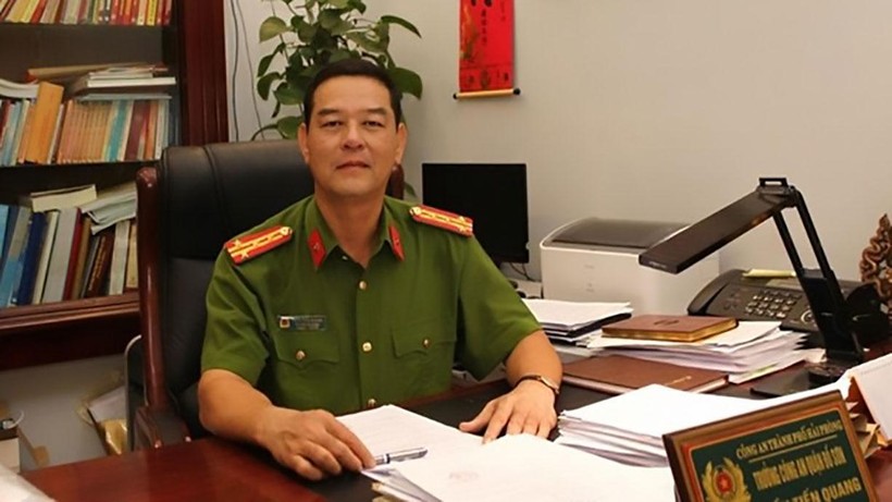 Cựu Trưởng Công an quận Đồ Sơn Trần Tiến Quang.