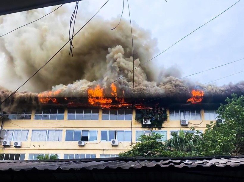 Hỏa hoạn trên địa bàn quận Thanh Xuân.