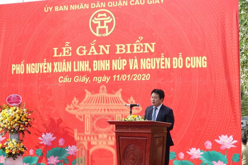 Hà Nội gắn biển tên phố Nguyễn Xuân Linh, Đinh Núp và Nguyễn Đỗ Cung