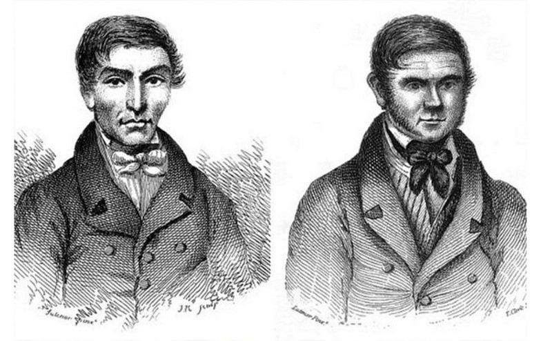 William Burke và William Hare, hai kẻ sát nhân gây ra cái chết cho 17 người ở Edinburgh.