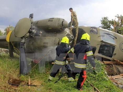 Trực thăng quân sự Mi17 rơi: 7 người thiệt mạng