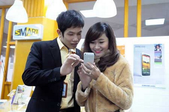 Số người dùng điện thoại thông minh ở Việt Nam tăng cao