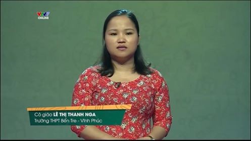 Cô giáo Lê Thị Thanh Nga tham gia chương trình "Thầy cô của chúng ta đã thay đổi"