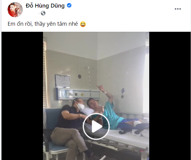 Video: Sau chấn thương, Hùng Dũng lạc quan, động viên ngược lại HLV Park Hang Seo