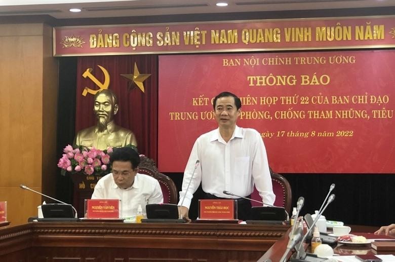 Ông Nguyễn Thái Học- Phó Ban Nội chính Trung ương có thông tin đến các cơ quan báo chí