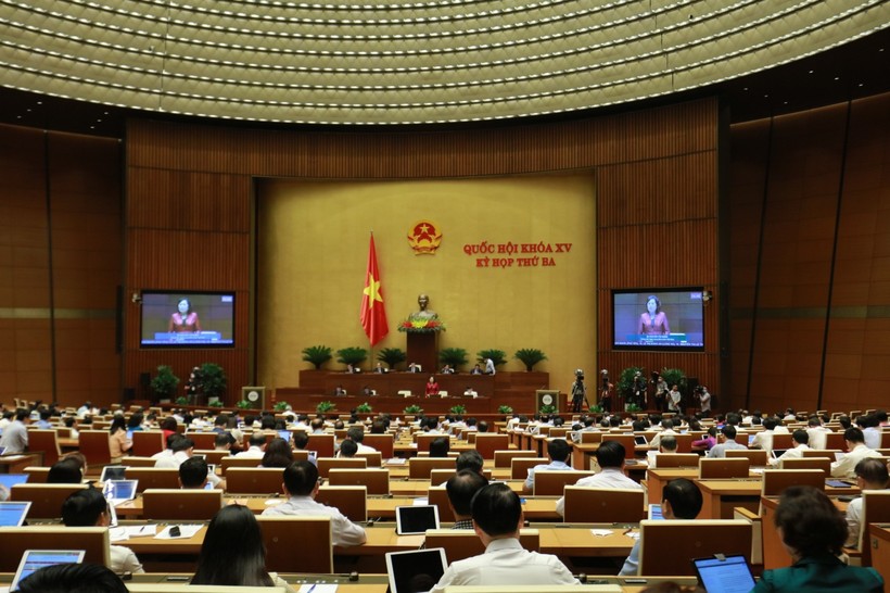 Kỳ họp thứ 3, Quốc hội khóa XV, ngày 9/6. Ảnh: Quang Khánh