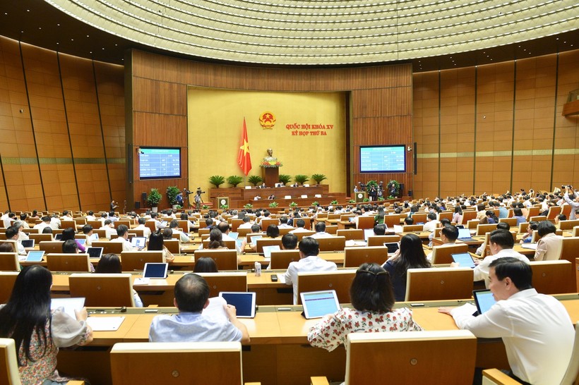 Kỳ họp thứ 3, Quốc hội khoá XV, ngày 15/6/2022. Ảnh: Quochoi.vn