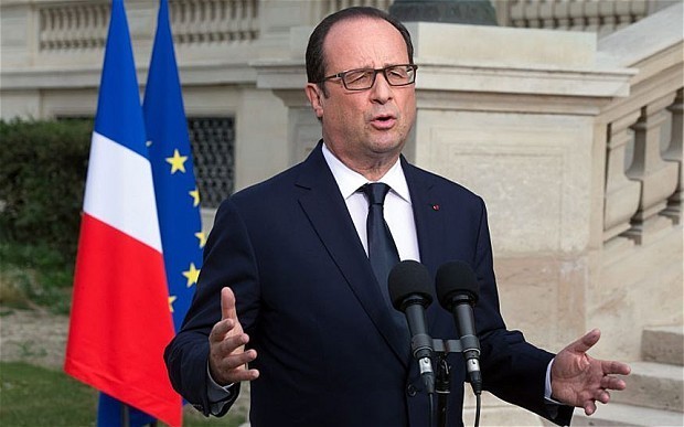 Tổng thống Francois Hollande. Ảnh: EPA