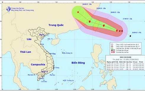Siêu bão Dujuan sắp đổ bộ vào Đông Nam Trung Quốc