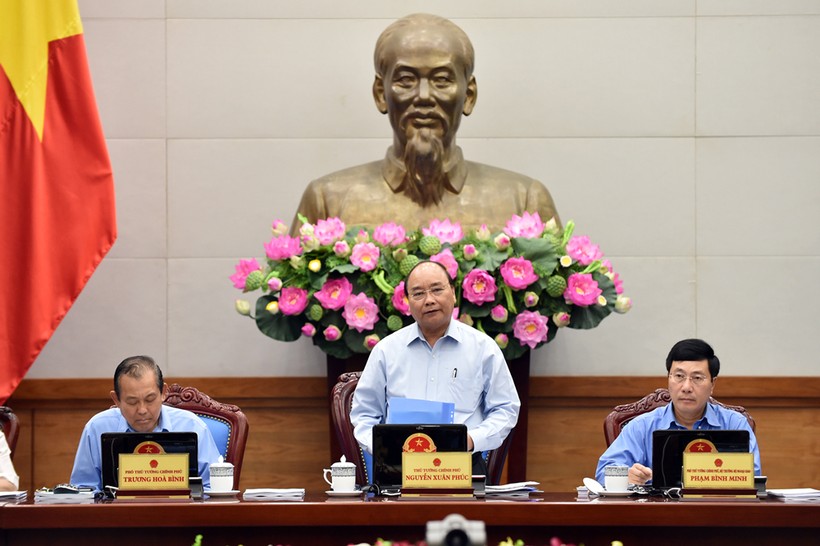 Thủ tướng Nguyễn Xuân Phúc chủ trì phiên họp Chính phủ chuyên đề xây dựng pháp luật
