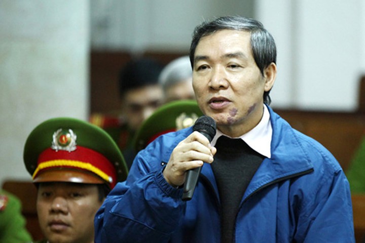 Bị cáo Dương Chí Dũng tại phiên tòa phúc thẩm năm 2014