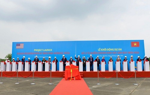 Toàn cảnh buổi lễ khởi động dự án xử lý dioxin tại Sân bay Biên Hòa