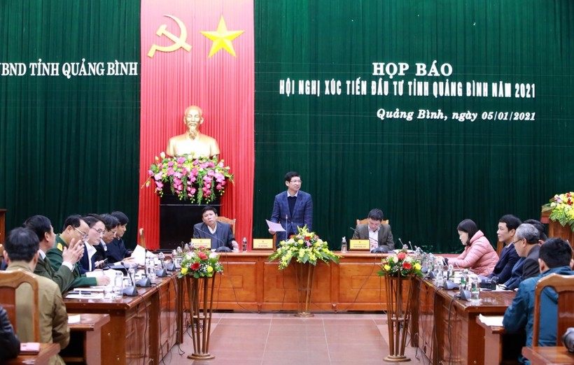Họp báo giới thiệu hội nghị xúc tiến đầu tư Quảng Bình năm 2021.