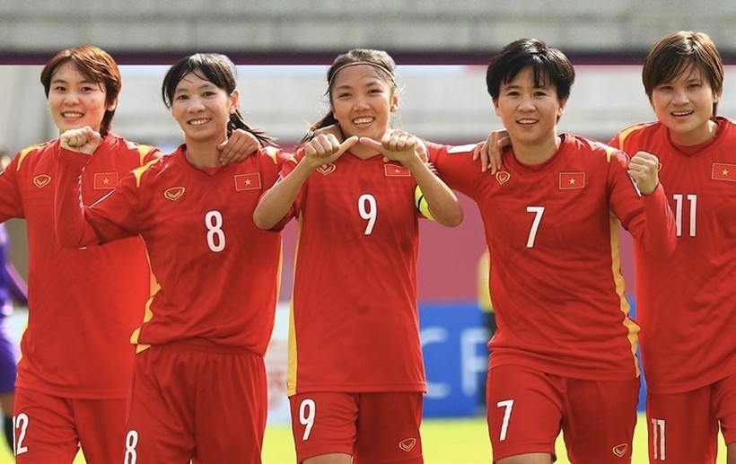Tuyển nữ Việt Nam có thứ hạng cao trên bảng xếp hạng FIFA.