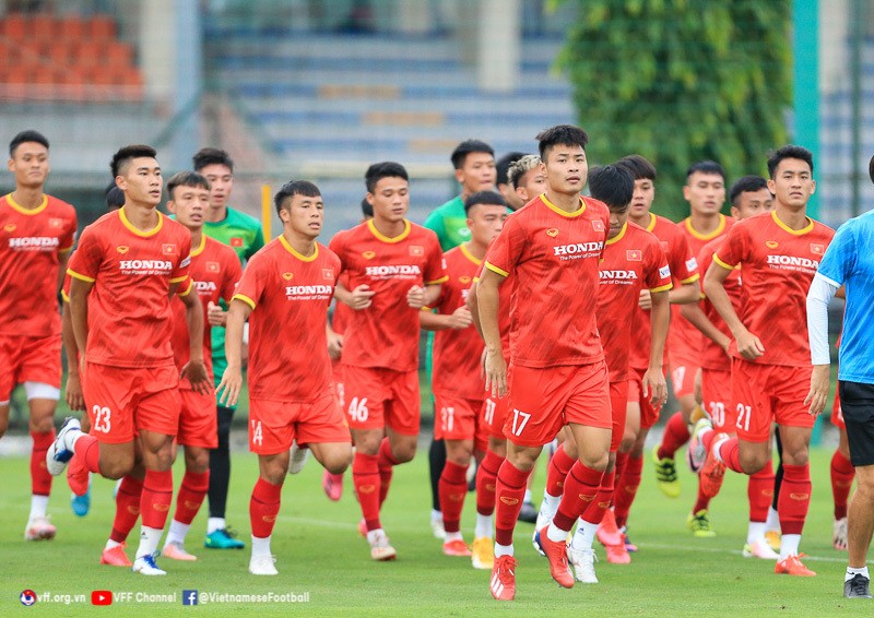 U23 Việt Nam tích cực tập luyện chuẩn bị cho SEA Games 31.