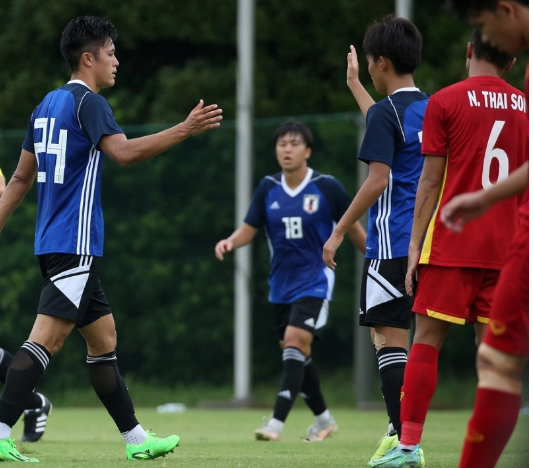 U20 Việt Nam để thua trận đấu đầu tiên trong chuyến tập huấn tại Nhật Bản.