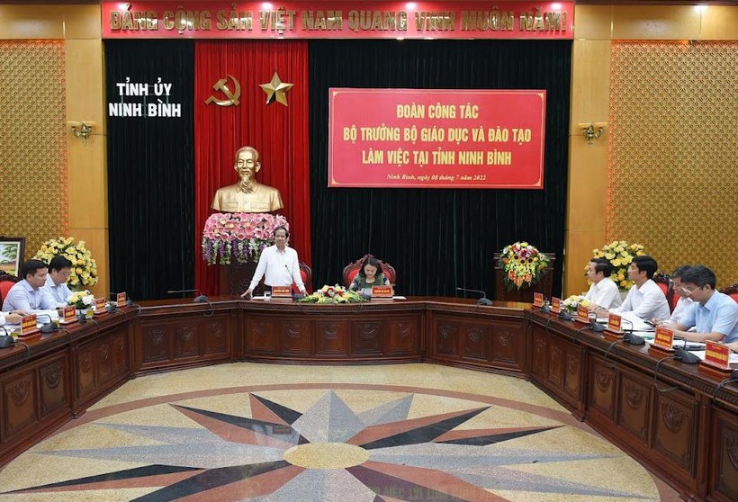 Bộ trưởng Nguyễn Kim Sơn làm việc với lãnh đạo tỉnh Ninh Bình  ảnh 5