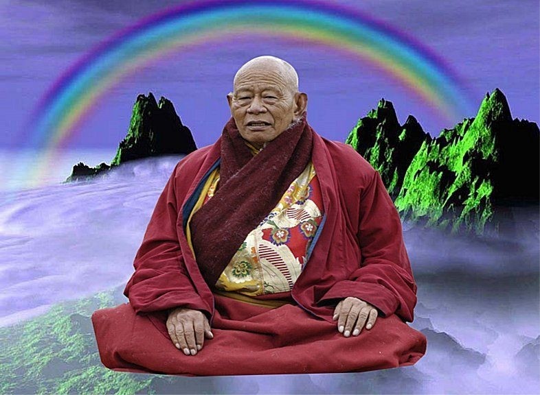 Nhà sư Khenpo Achö là một trong những trường hợp thân thể hóa cầu vồng sau khi viên tịch. (Ảnh: in5d.com)