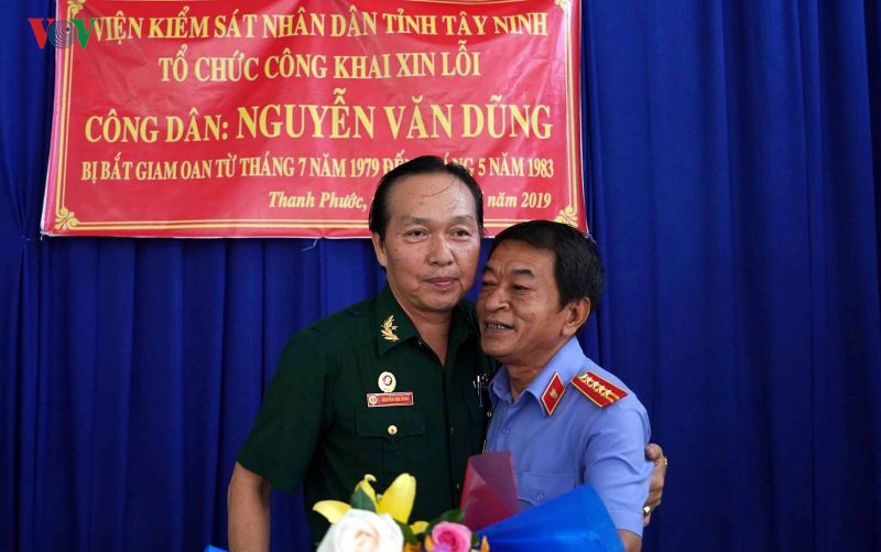 Viện KSND tỉnh Tây Ninh xin lỗi người bị bắt oan cách đây 40 năm