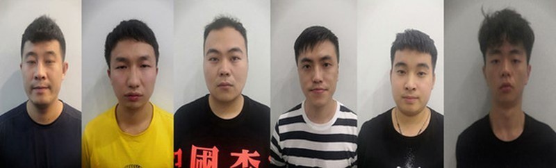 Sáu người Trung Quốc bị bắt giữ. Ảnh: CACC

