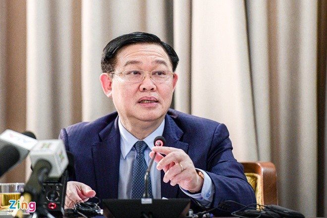 Bí thư Hà Nội nhấn mạnh quyết tâm của TP quy hoạch 2 bờ sông Hồng. Ảnh: Quỳnh Trang.