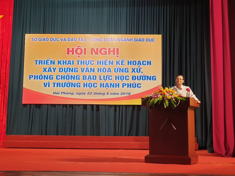 Ông Nguyễn Xuân Trường- Giám đốc Sở GD&ĐT Hải Phòng chủ trì hội nghị