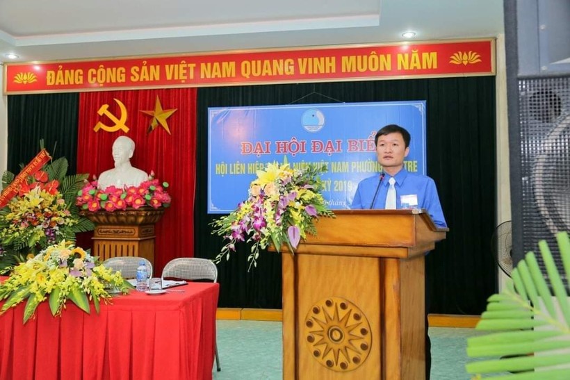 Thầy Nguyễn Đức Tài- Bí thư Chi đoàn giáo viên Trường Tiểu học Thái Phiên.