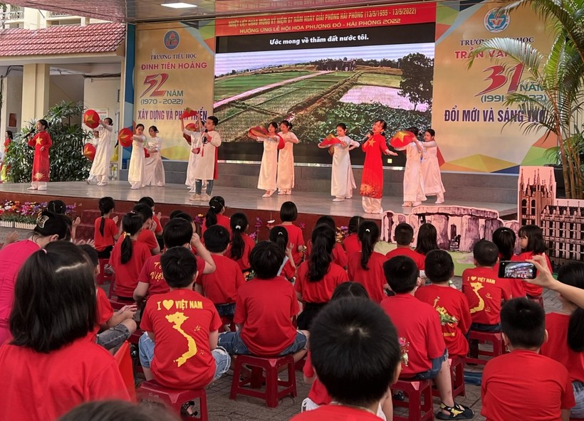 Sân chơi ngoại ngữ bổ ích của các em học sinh đến từ 2 trường tiểu học trên địa bàn quận Hồng Bàng